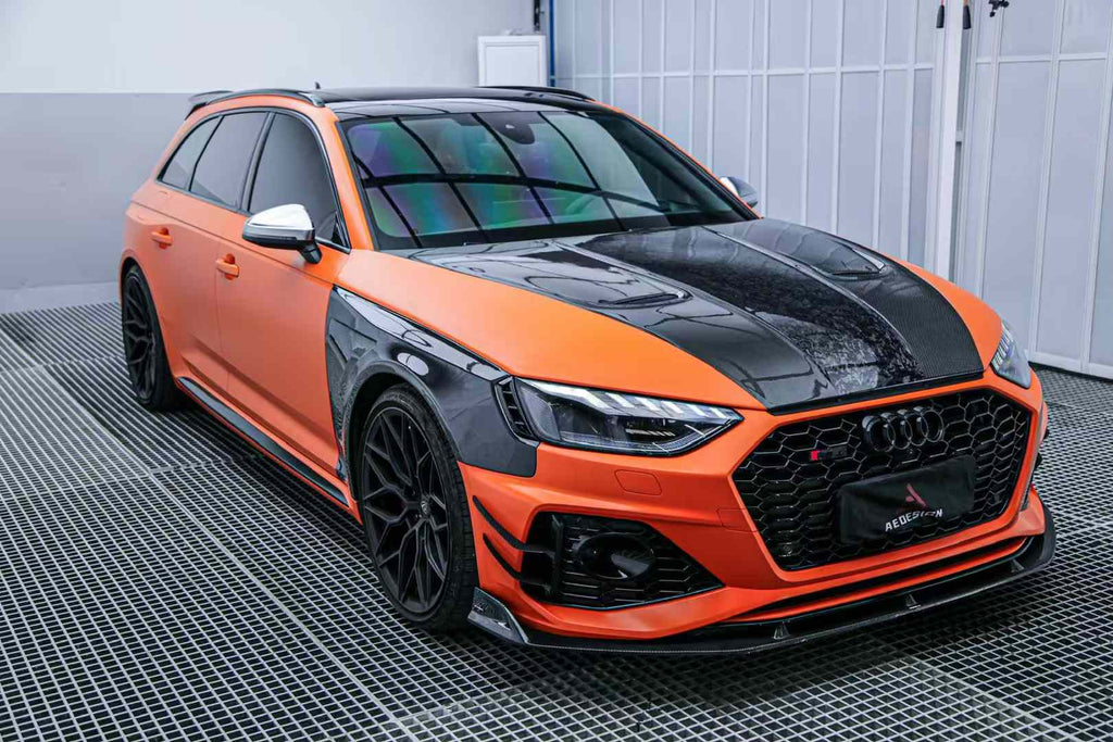 AE DESIGN - AUDI RS4 B9 / B9.5 CARBON FIBRE SIDE FENDERS / WINGS
