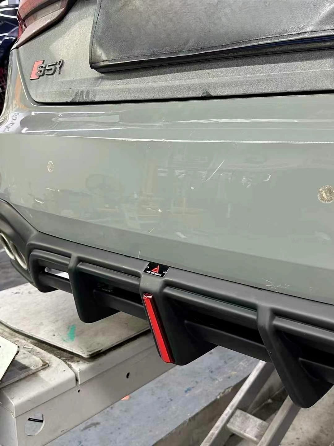 AE DESIGN - AUDI S5 B9.5 ABS PLASTIC LED REAR DIFFUSER