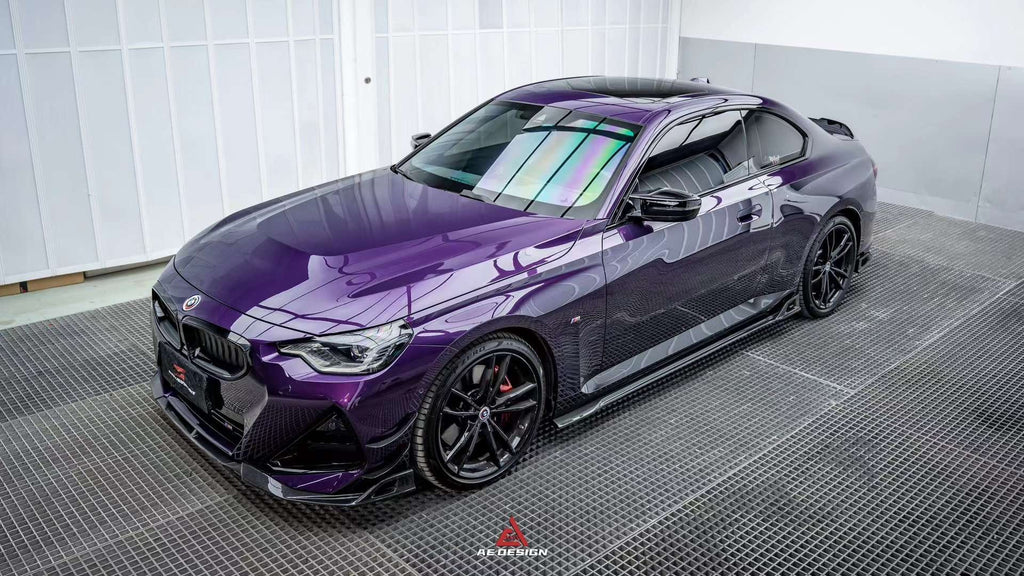 AE DESIGN - BMW 2 SERIES G42 M240I DRY CARBON FIBRE SIDE SKIRTS