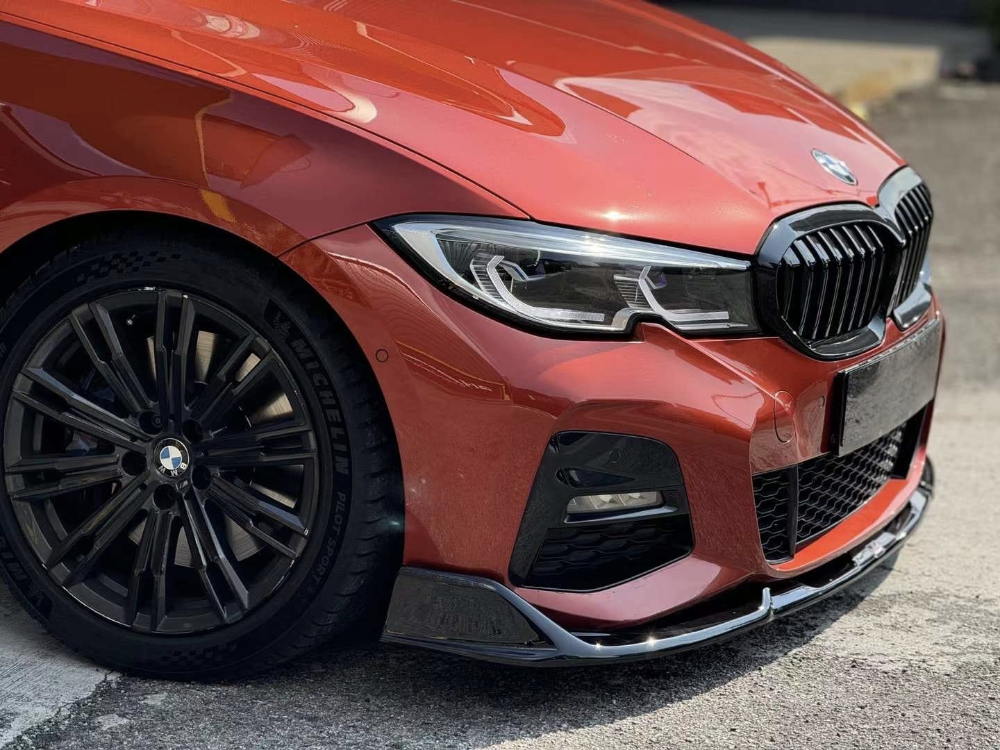 AE DESIGN - BMW 3 SERIES G20 PRE LCI GLOSS BLACK FRONT LIP