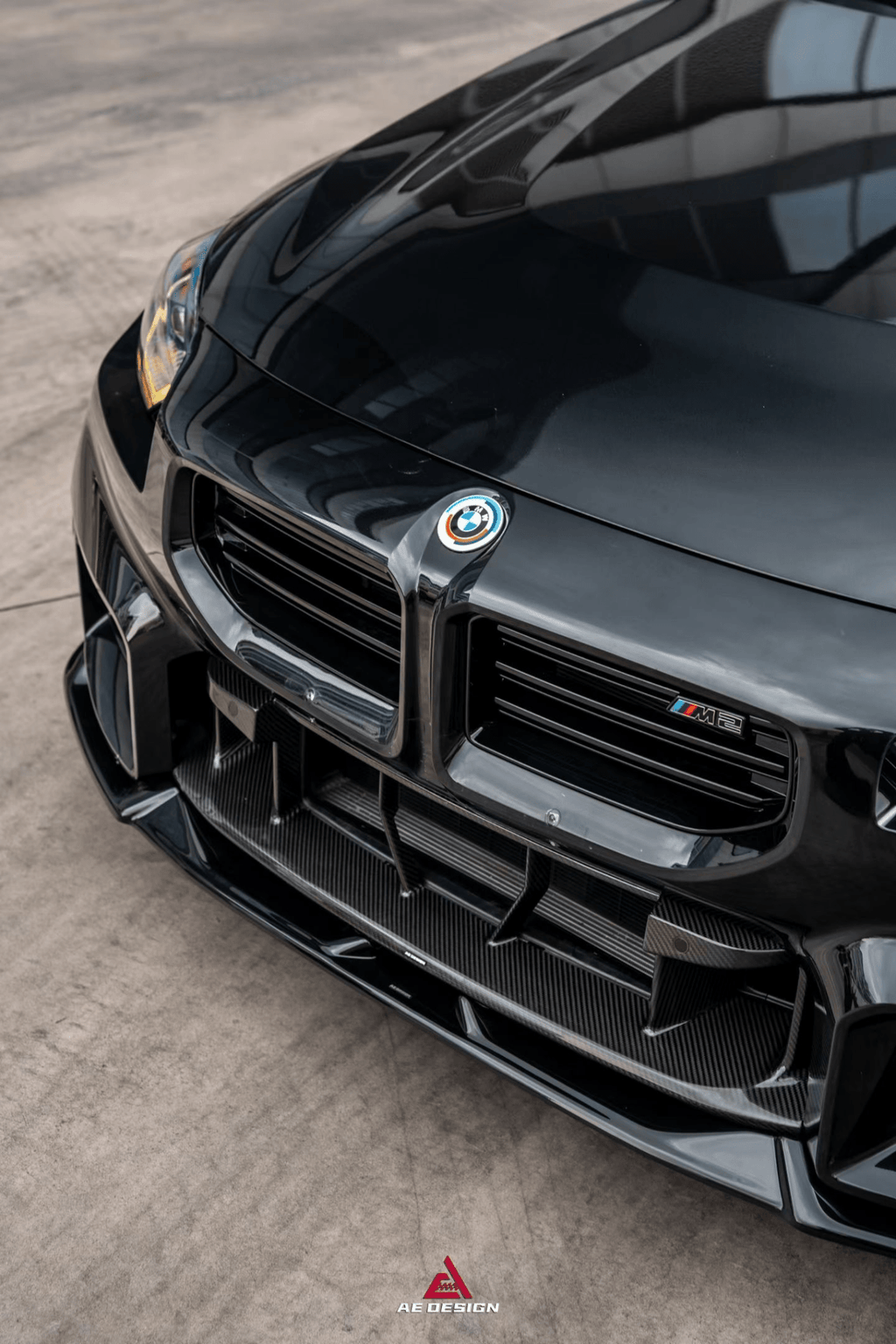 AE DESIGN - BMW M2 G87 GLOSS BLACK FRONT LIP