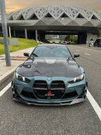 AE DESIGN - BMW M3 G80 / M4 G82 CARBON FIBER V2 HOOD BONNET WITH TRANSPARENT CLEAR ENGINE COVER
