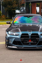 AE DESIGN - BMW M3 G80 / M4 G82 CARBON FIBER V2 HOOD BONNET WITH TRANSPARENT CLEAR ENGINE COVER