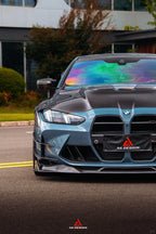 AE DESIGN - BMW M3 G80 / M4 G82 CARBON FIBER V2 HOOD BONNET WITH TRANSPARENT CLEAR ENGINE COVER