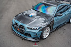 AE DESIGN - BMW M3 G80 / M4 G82 CARBON FIBER V2 HOOD BONNET WITH TRANSPARENT CLEAR ENGINE COVER