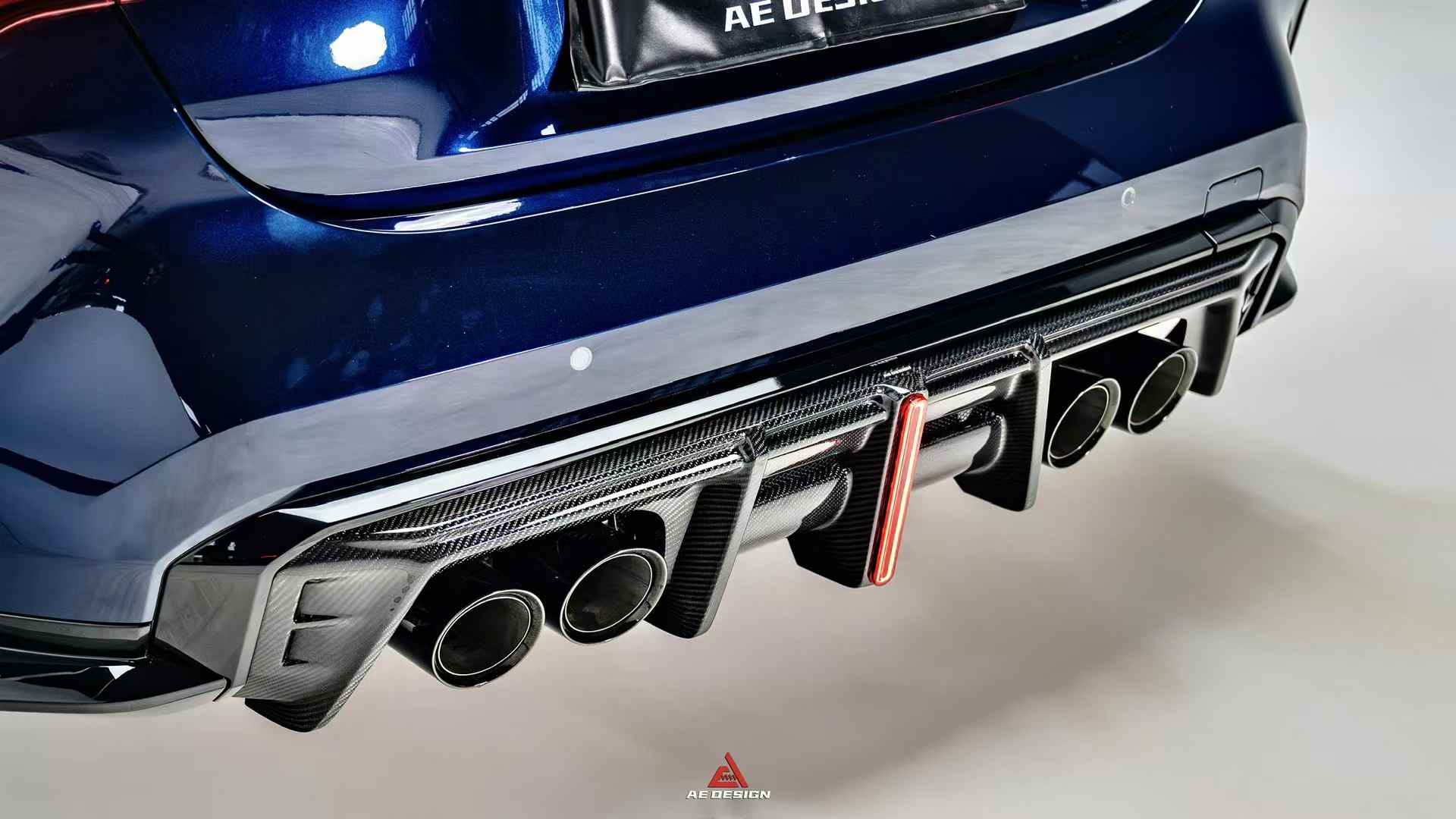 AE DESIGN - BMW M3 G80 / M4 G82 DRY CARBON FIBRE REAR DIFFUSER V4