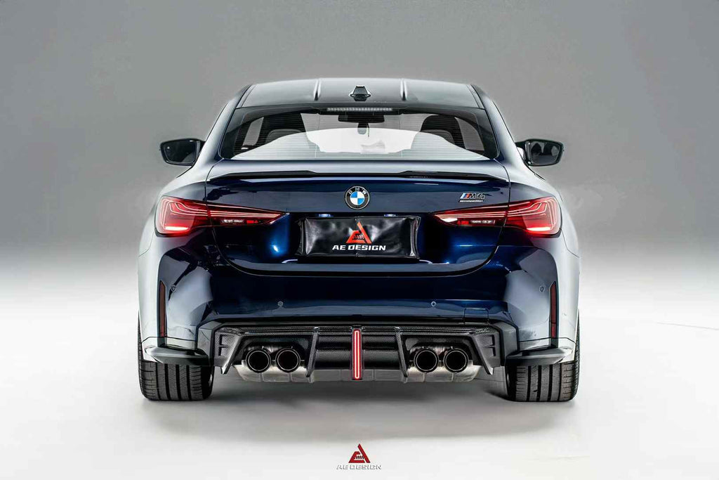 AE DESIGN - BMW M3 G80 / M4 G82 DRY CARBON FIBRE REAR DIFFUSER V4