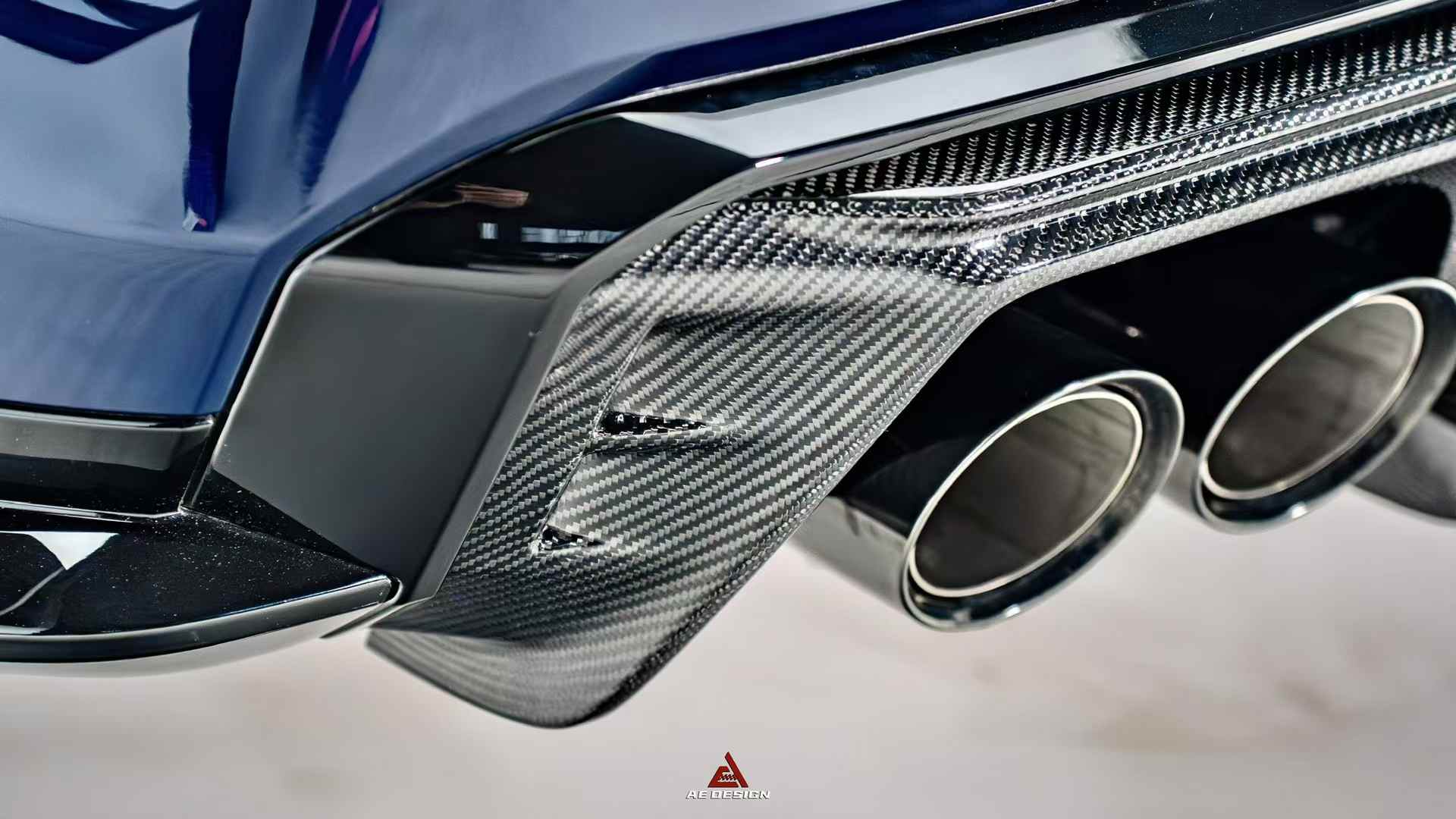 AE DESIGN - BMW M3 G80 / M4 G82 DRY CARBON FIBRE REAR DIFFUSER V4