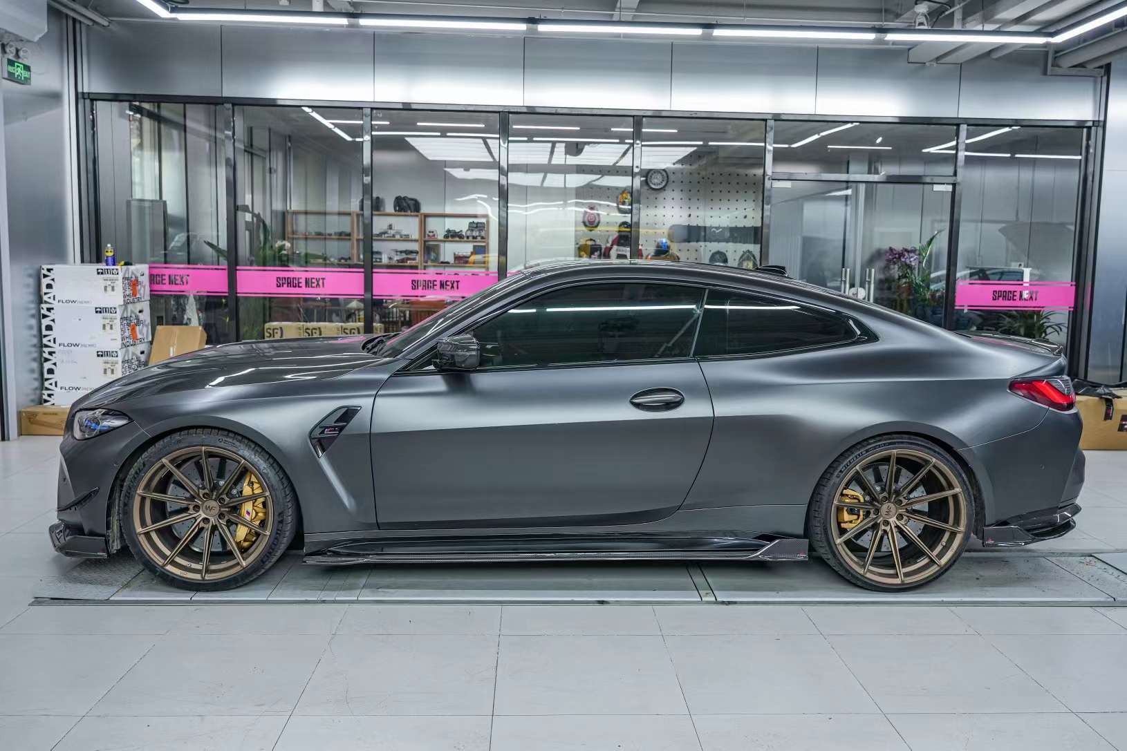 AE DESIGN - BMW M3 G80 / M4 G82  DRY CARBON FIBRE SIDE SKIRTS V2