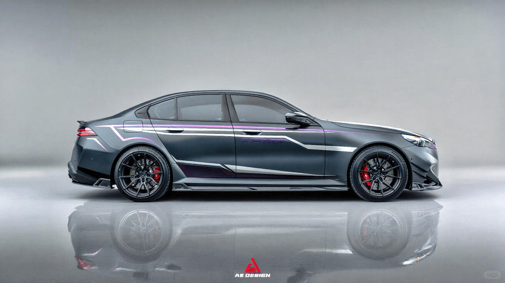 AE DESIGN - BMW M5 G90 DRY CARBON FIBER SIDE SKIRTS