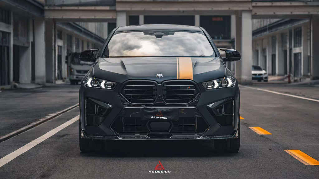 AE DESIGN - BMW X5M F95 LCI / X6M F96 LCI DRY CARBON FIBRE FRONT LIP