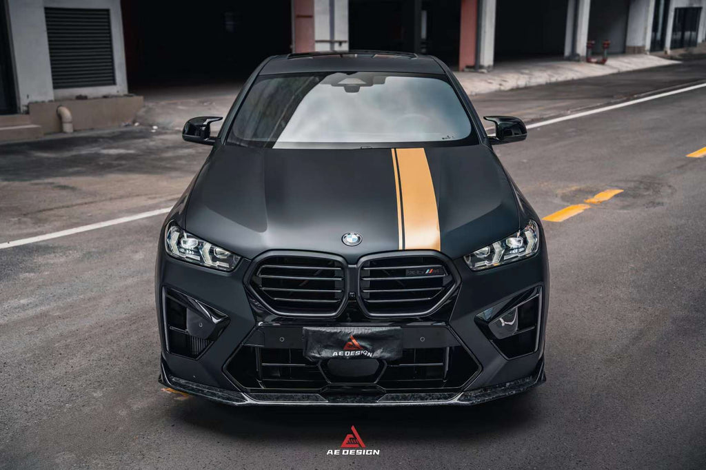 AE DESIGN - BMW X5M F95 LCI / X6M F96 LCI DRY CARBON FIBRE FRONT LIP