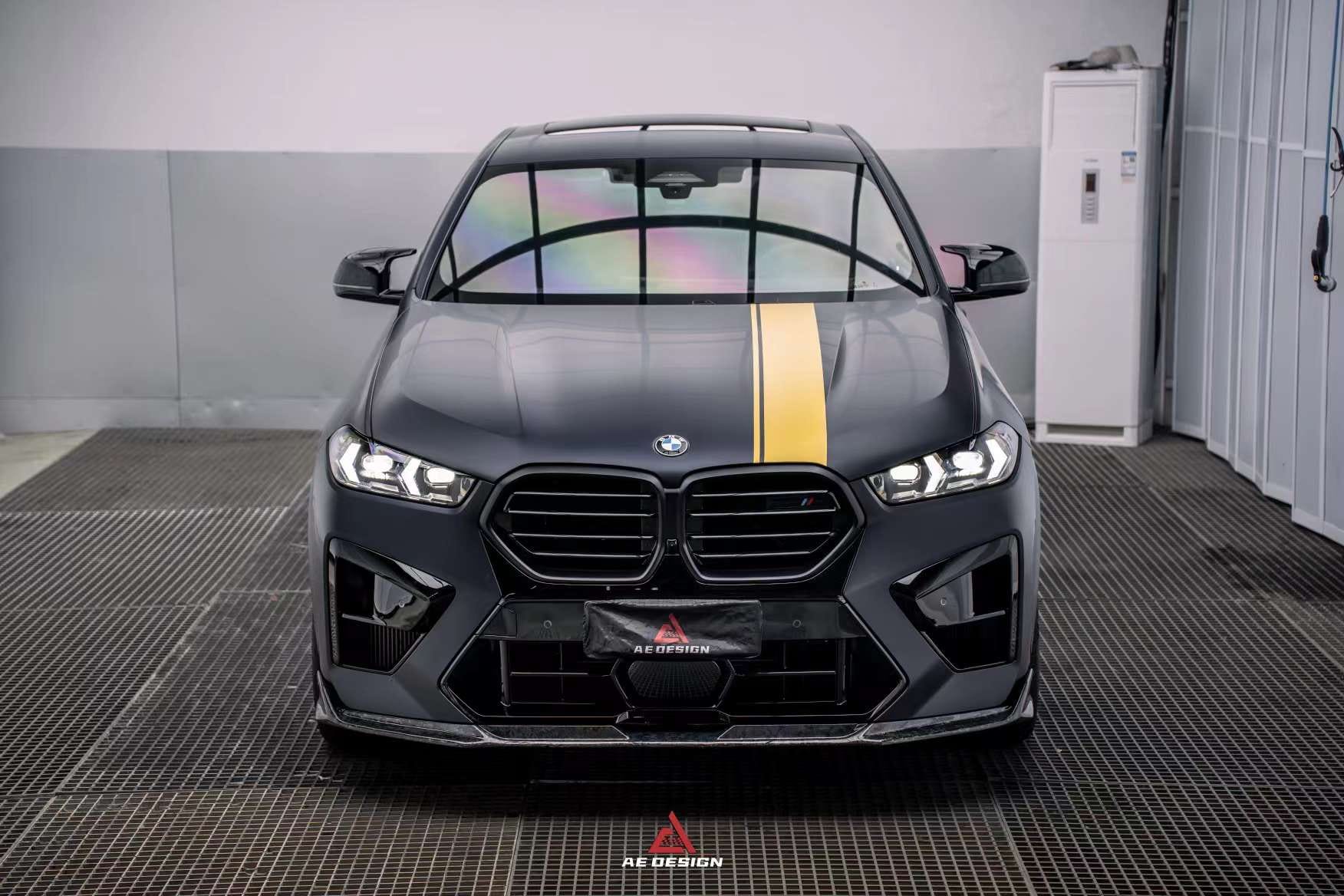 AE DESIGN - BMW X5M F95 LCI / X6M F96 LCI DRY CARBON FIBRE FRONT LIP