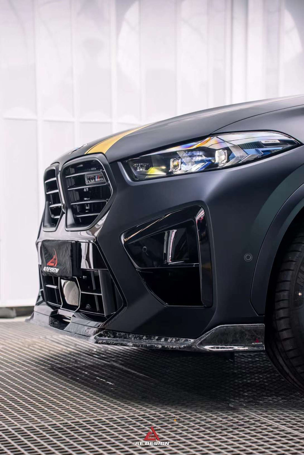 AE DESIGN - BMW X5M F95 LCI / X6M F96 LCI DRY CARBON FIBRE FRONT LIP