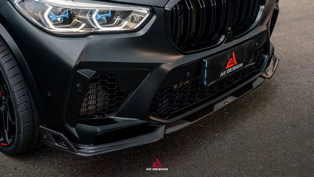 AE DESIGN - BMW X5M F95 PRE-LCI CARBON FIBER FRONT LIP