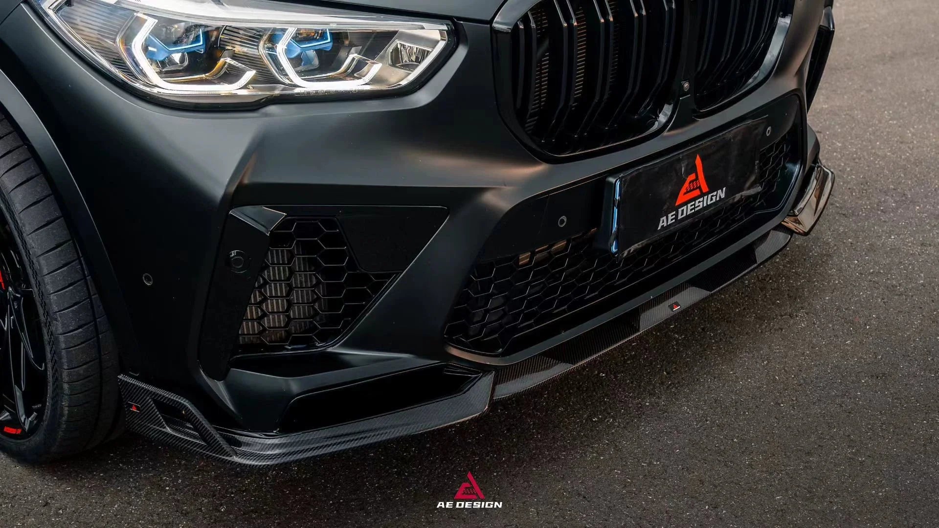 AE DESIGN - BMW X5M F95 PRE-LCI CARBON FIBER FRONT LIP