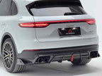 AE DESIGN - PORSCHE CAYENNE 9Y0 9Y3 DRY CARBON FIBRE REAR LED DIFFUSER