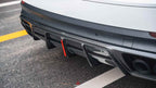 AE DESIGN - PORSCHE CAYENNE 9Y0 9Y3 DRY CARBON FIBRE REAR LED DIFFUSER