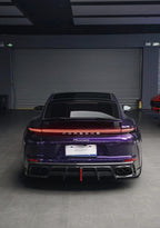 AE DESIGN - PORSCHE PANAMERA 976 2024+ DRY CARBON FIBRE LED REAR DIFFUSER