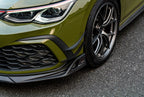 AE DESIGN - VOLKSWAGEN GOLF MK8 GTI / R LINE CARBON FIBRE FRONT CANARDS
