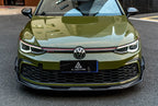 AE DESIGN - VOLKSWAGEN GOLF MK8 GTI / R LINE CARBON FIBRE FRONT CANARDS