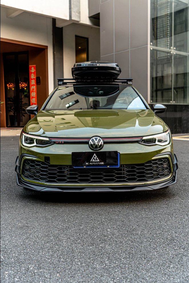 AE DESIGN - VOLKSWAGEN GOLF MK8 GTI / R LINE CARBON FIBRE FRONT LIP