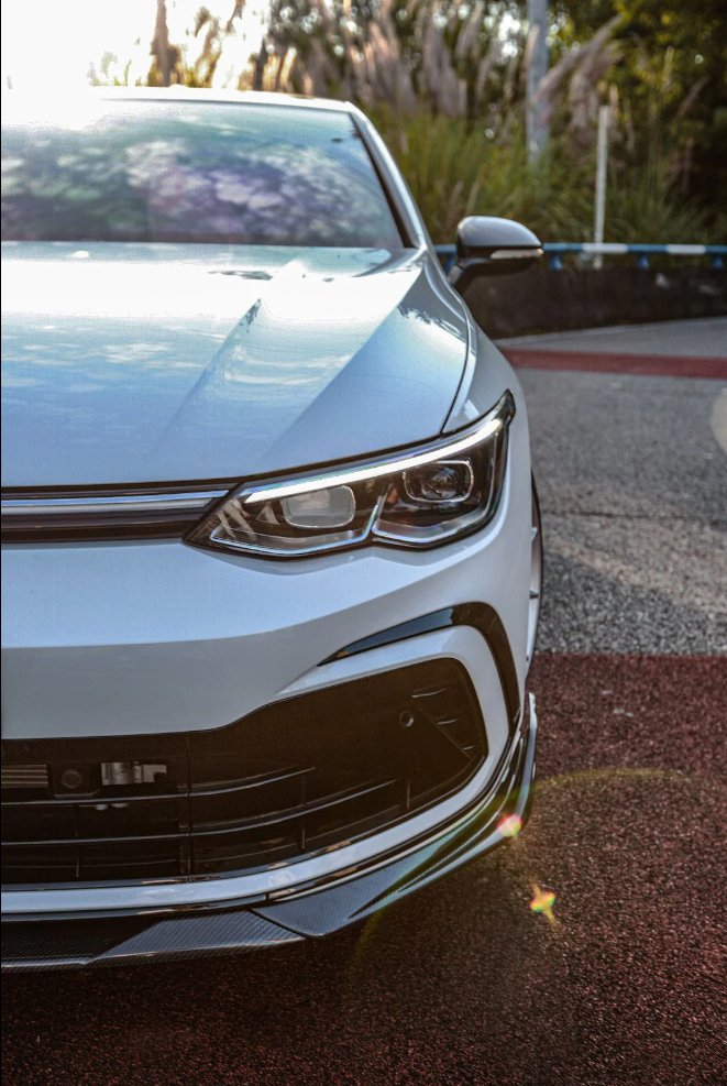 AE DESIGN - VOLKSWAGEN GOLF MK8 GTI / R LINE CARBON FIBRE FRONT LIP