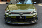 AE DESIGN - VOLKSWAGEN GOLF MK8 GTI / R LINE CARBON FIBRE FRONT LIP