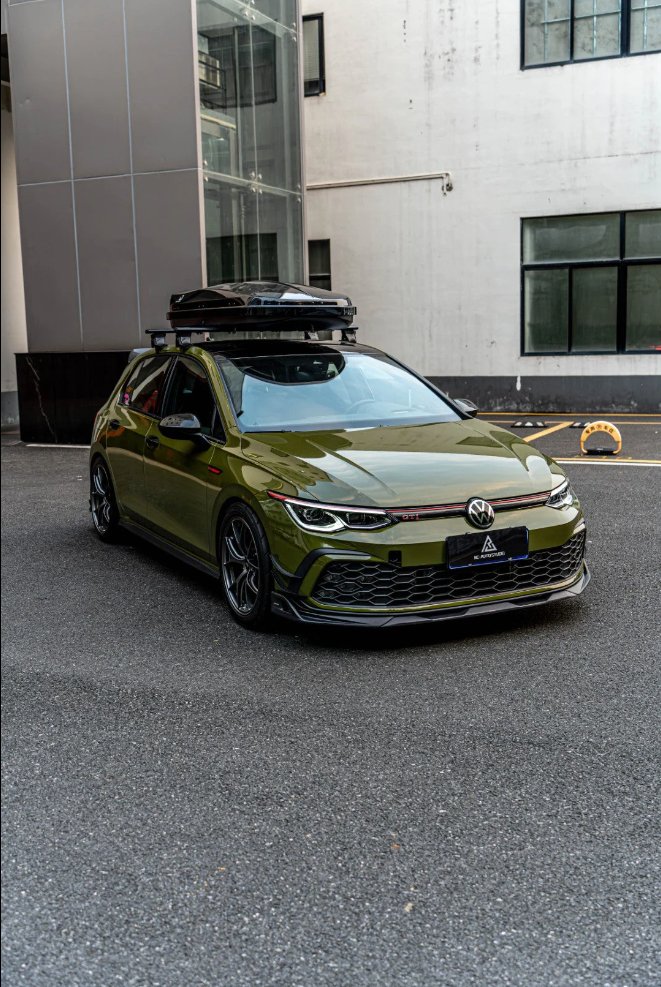 AE DESIGN - VOLKSWAGEN GOLF MK8 GTI / R LINE CARBON FIBRE FRONT LIP