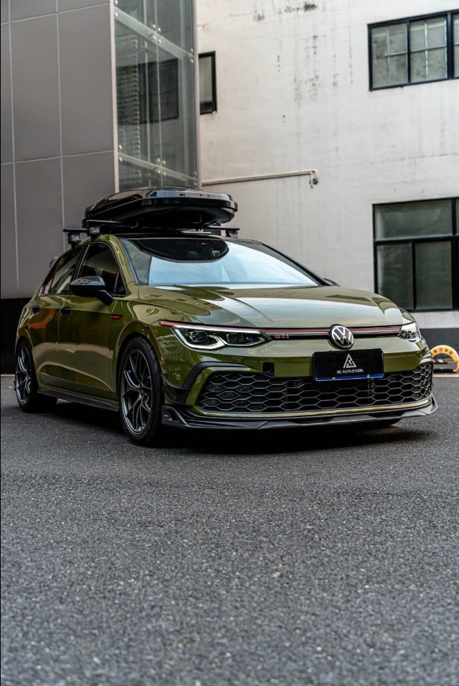 AE DESIGN - VOLKSWAGEN GOLF MK8 GTI / R LINE CARBON FIBRE FRONT LIP