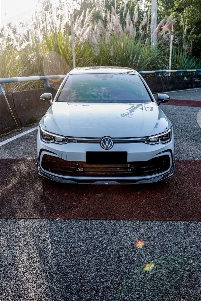 AE DESIGN - VOLKSWAGEN GOLF MK8 GTI / R LINE CARBON FIBRE FRONT LIP