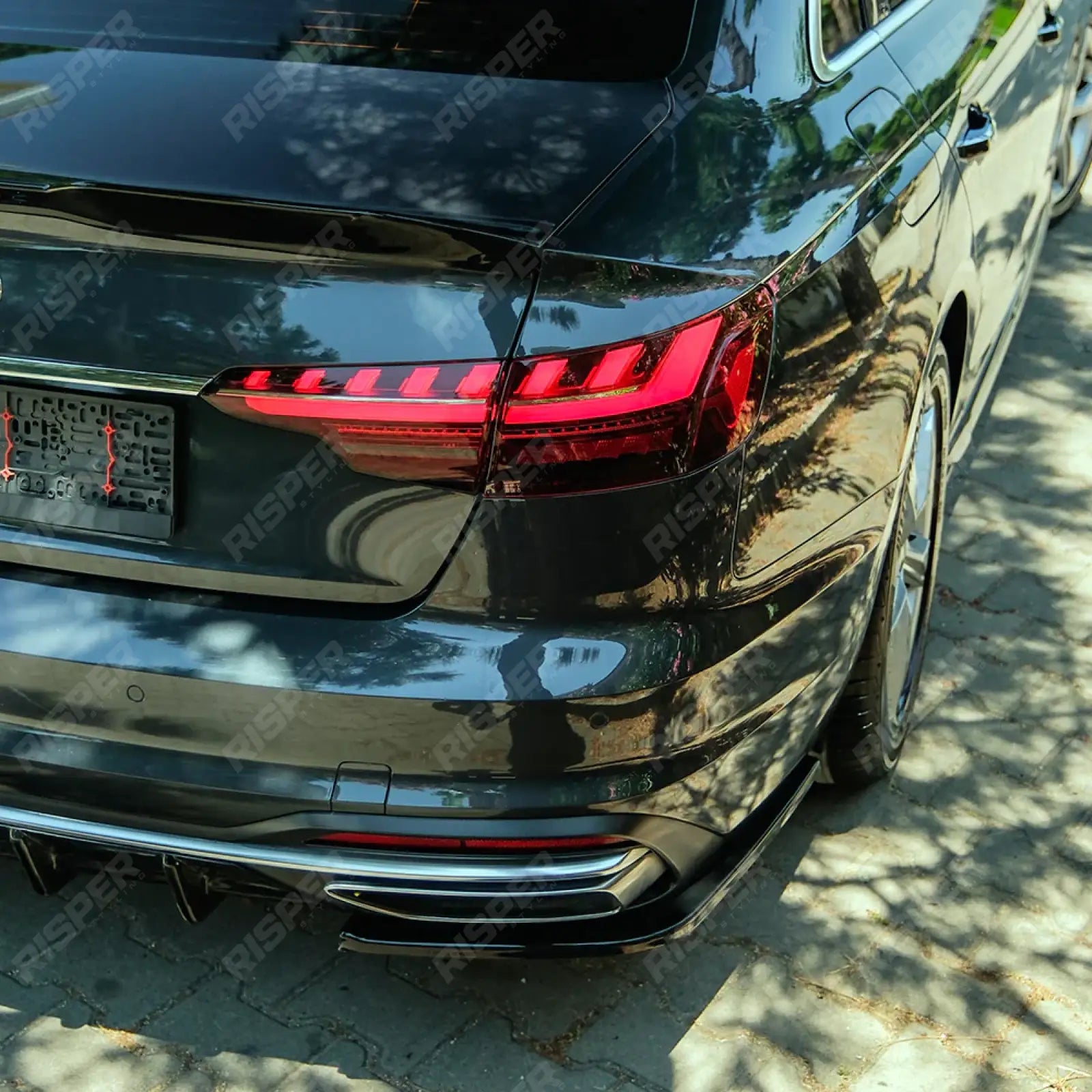 Aero Body Kit In Gloss Black For Audi A4 B9 Facelift 2019-2024