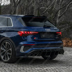 Aero Body Kit In Gloss Black For Audi S3 8Y 2020-2024 - A3 S-Line Hatchback 2020-2024