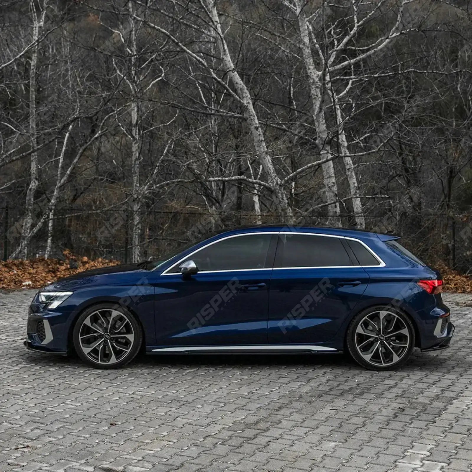 Aero Body Kit In Gloss Black For Audi S3 8Y 2020-2024 - A3 S-Line Hatchback 2020-2024
