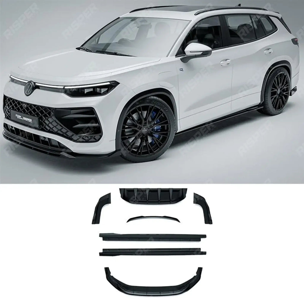 Aero Body Kit In Gloss Black For VW Tayron R-Line 2025 On