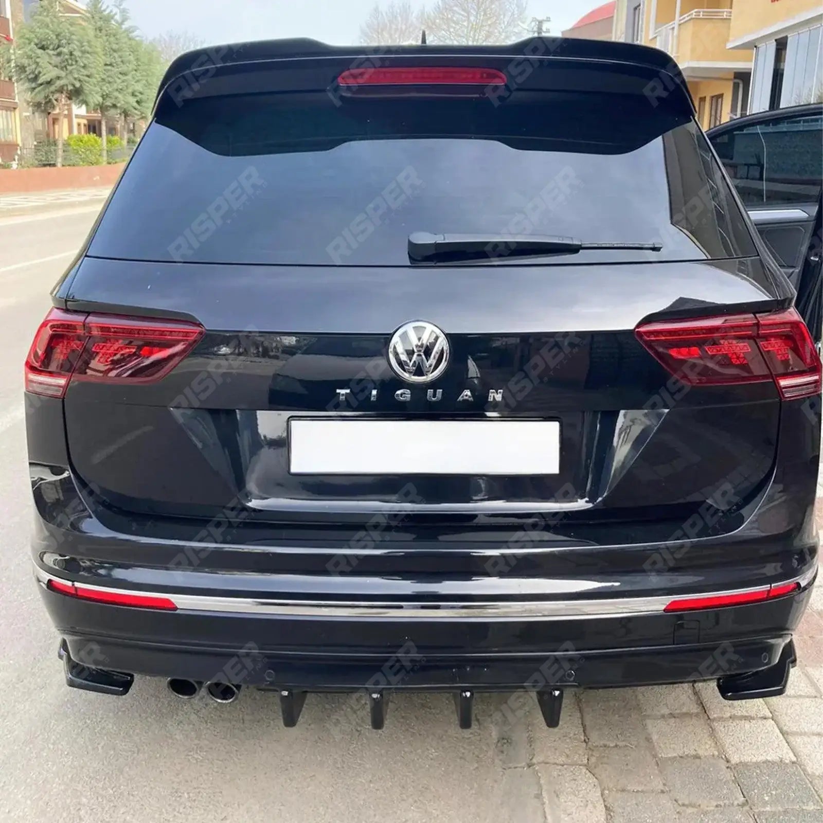 Aero Body Kit In Gloss Black For VW Tiguan MK2 R-Line 2015-2020