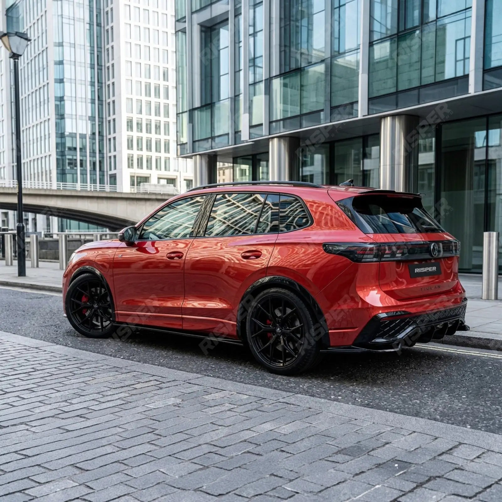 Aero Body Kit In Gloss Black For VW Tiguan R-Line MK3 2024 On