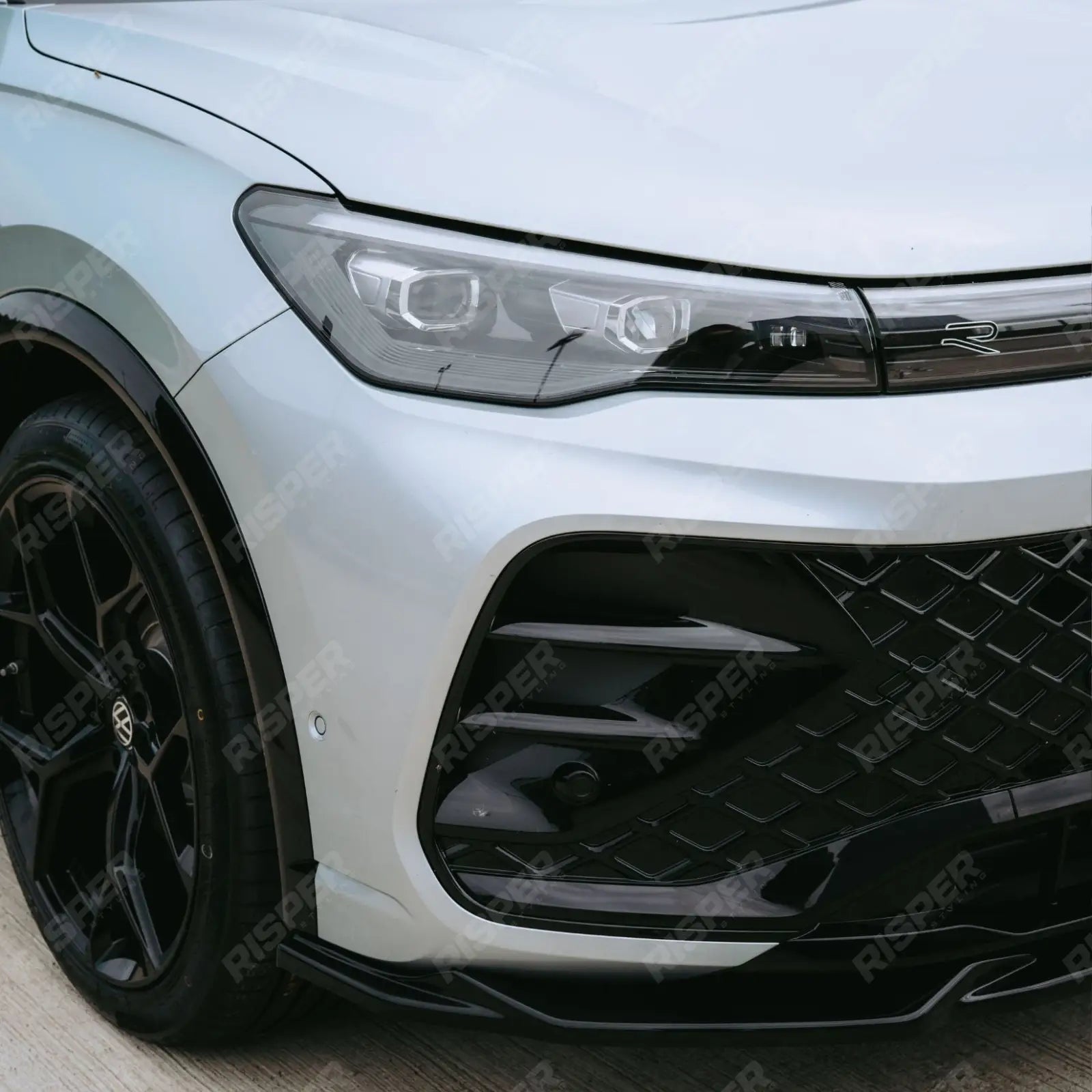 Aero Body Kit In Gloss Black For VW Tiguan R-Line MK3 2024 On