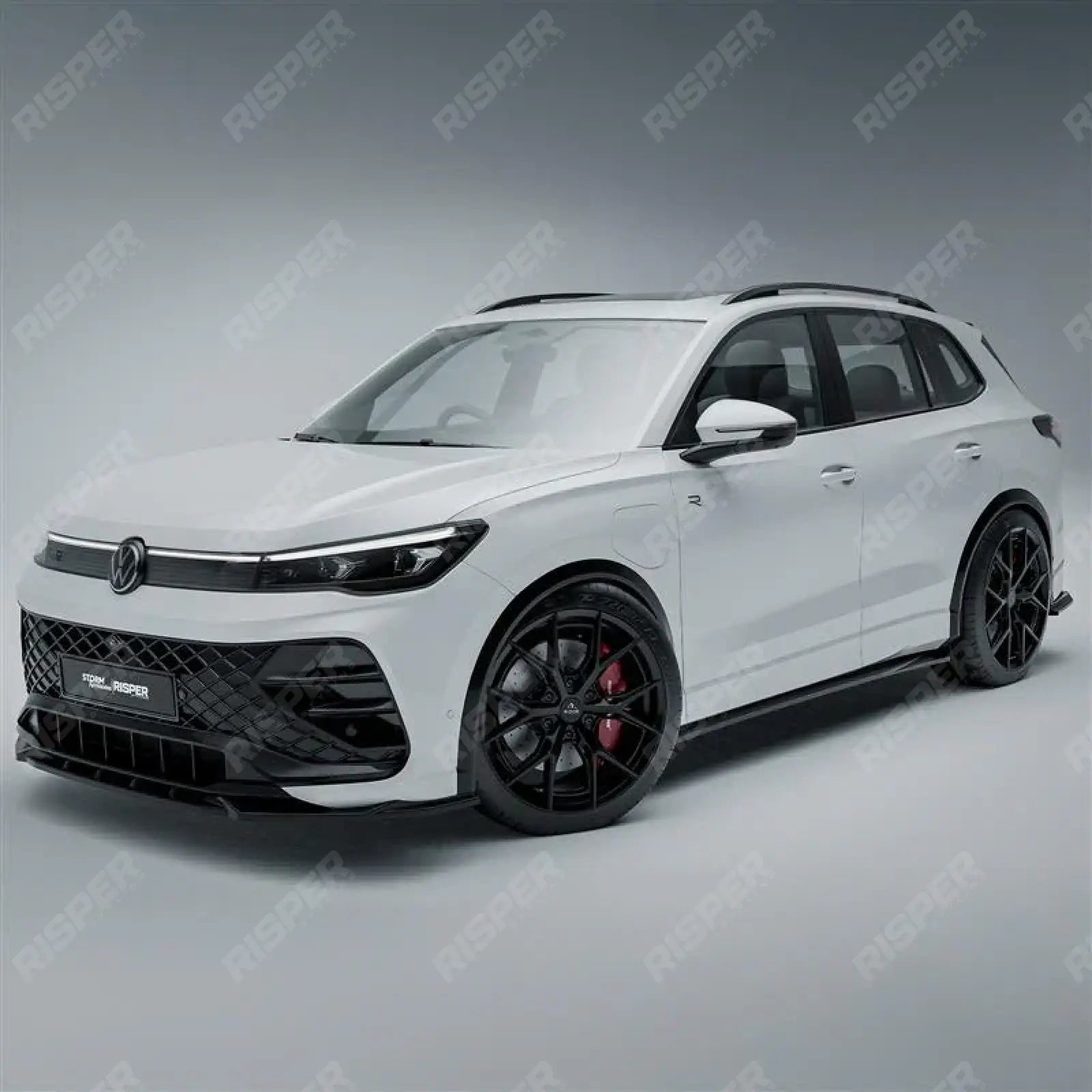 Aero Body Kit In Gloss Black For VW Tiguan R-Line MK3 2024 On