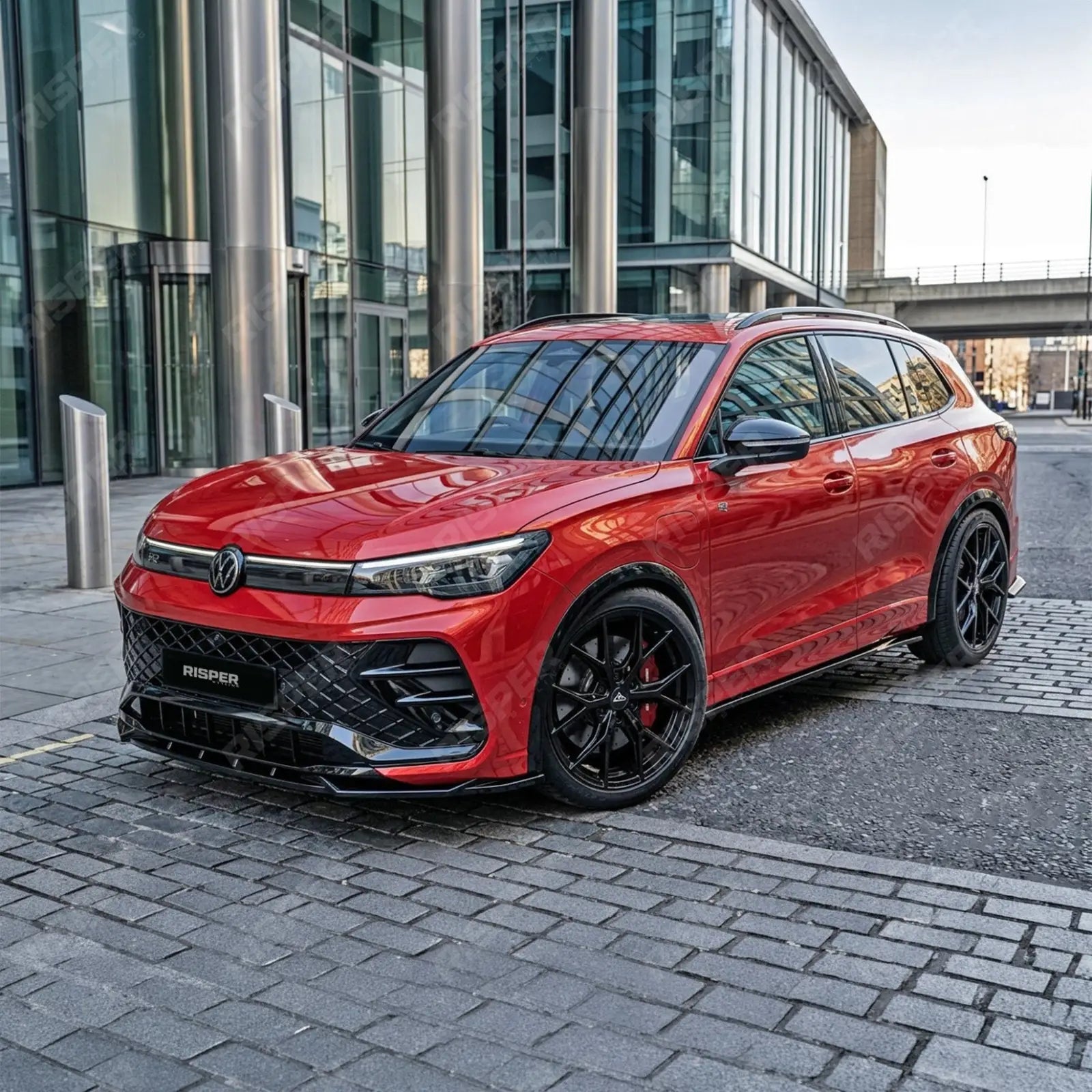 Aero Body Kit In Gloss Black For VW Tiguan R-Line MK3 2024 On