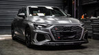 AERO CARBON - AUDI A3 / S3 8Y ABS PLASTIC GLOSS BLACK FRONT LIP