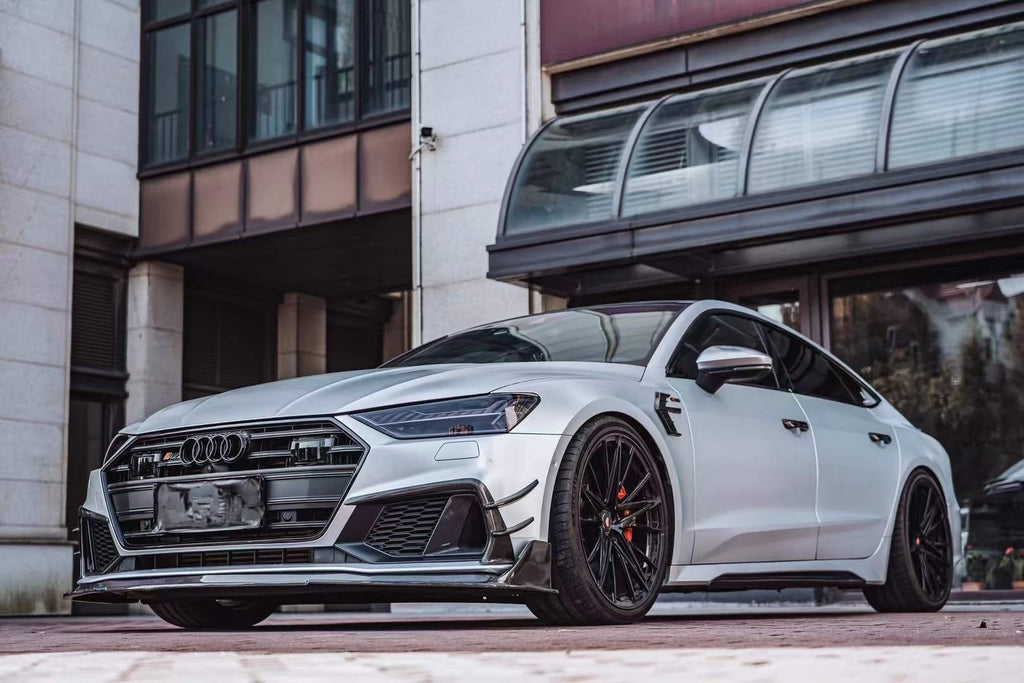 AERO CARBON - AUDI A7 / S7 C8 2018+ CARBON FIBRE FRONT LIP BX STYLE