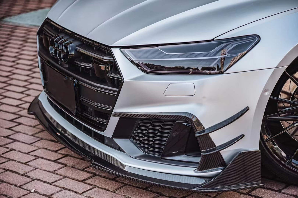AERO CARBON - AUDI A7 / S7 C8 2018+ CARBON FIBRE FRONT LIP BX STYLE