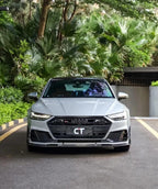 AERO CARBON - AUDI A7 / S7 C8 2018+ CARBON FIBRE FRONT LIP TK STYLE