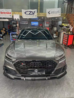 AERO CARBON - AUDI A7 / S7 C8 2018+ CARBON FIBRE FRONT LIP TK STYLE