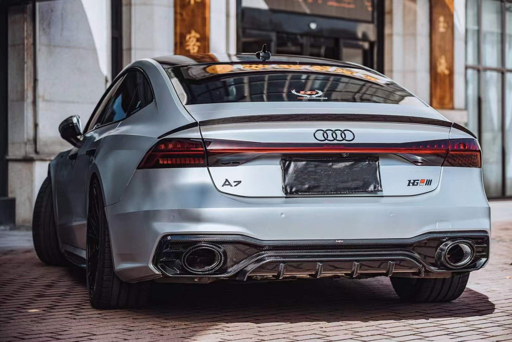 BCTXE - AUDI A7 / S7 C8 2018+ CARBON FIBRE REAR DIFFUSER