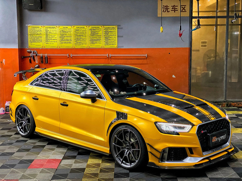 TAKD - AUDI RS3 8V DRY CARBON FIBRE SIDE SKIRTS