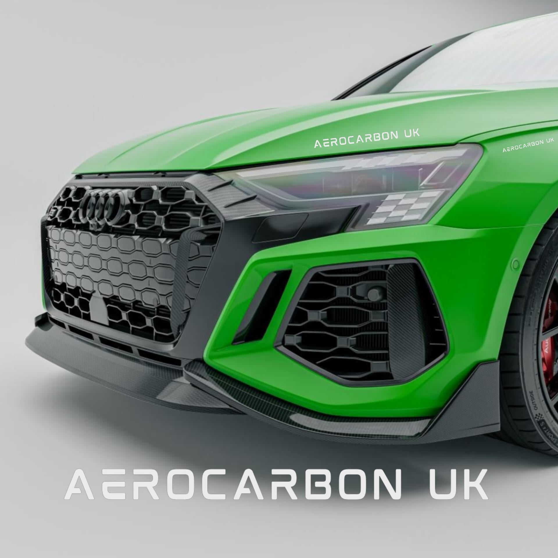 AERO CARBON - AUDI RS3 8Y DRY CARBON FIBRE FRONT LIP