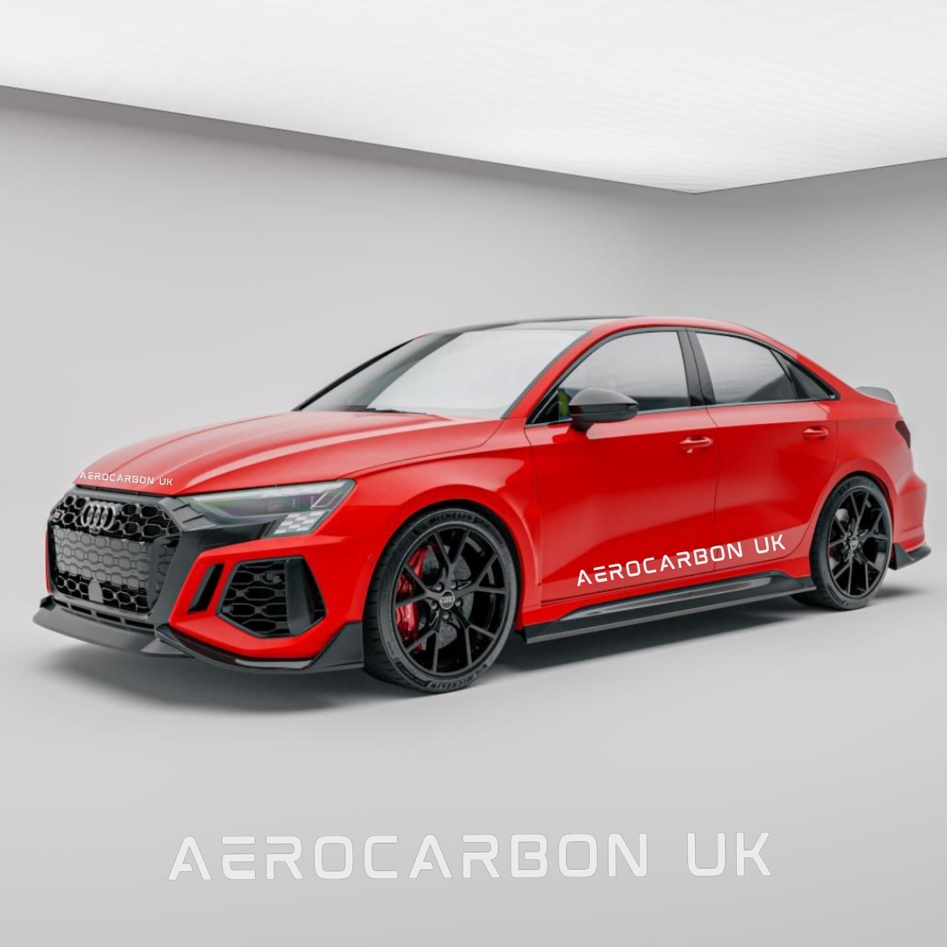 AERO CARBON - AUDI RS3 8Y DRY CARBON FIBRE SIDE SKIRTS
