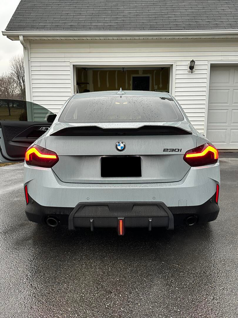 AERO CARBON - BMW 2 SERIES G42 CARBON FIBRE LED DIFFUSER